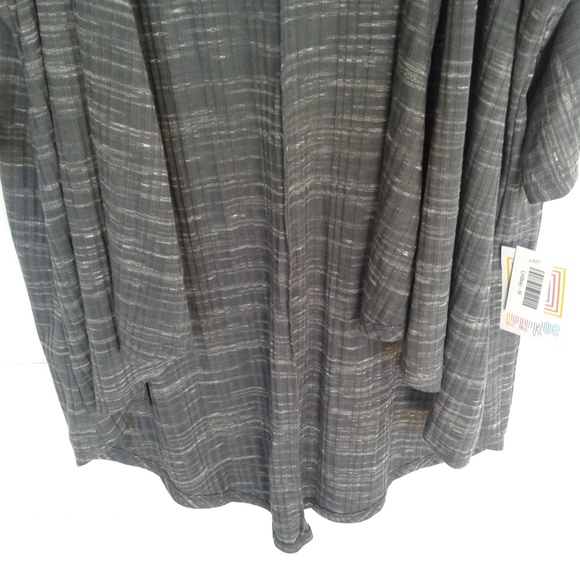 LuLaRoe Lindsey Gray Duster Cardigan Medium - Picture 5 of 8